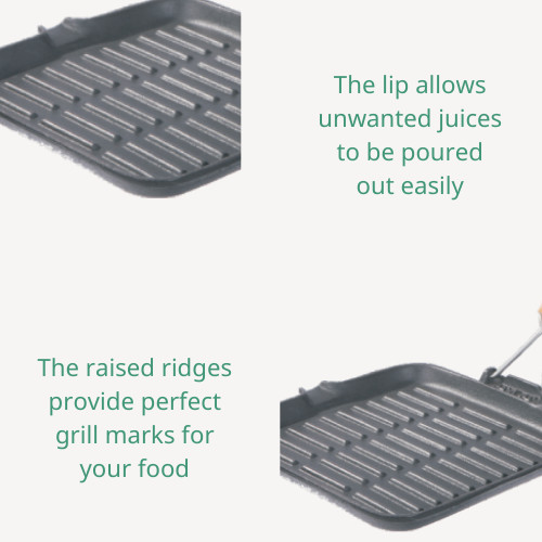 Square Cast Iron Grill Griddle Pre Seasoned Flat Iron Skillet Grill With Folding Handle