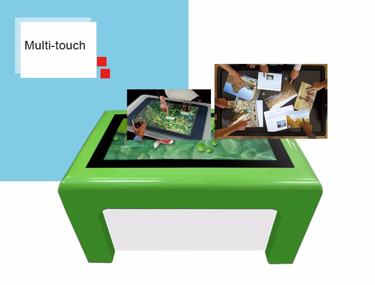 42 inch Modern Multimedia touch screen tables display for schcool teaching table