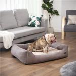 OEM ODM Dog Bed Cushion Durable Non Toxic Material Detachable Luxury