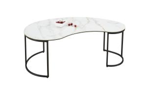 Quality 3H Furniture Coffee Table Laminam Ceramic Top Tempered Glass Iron wholesale