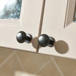 18mm Modern Kitchen Cupboard MDF Melamine Door Flat Edge