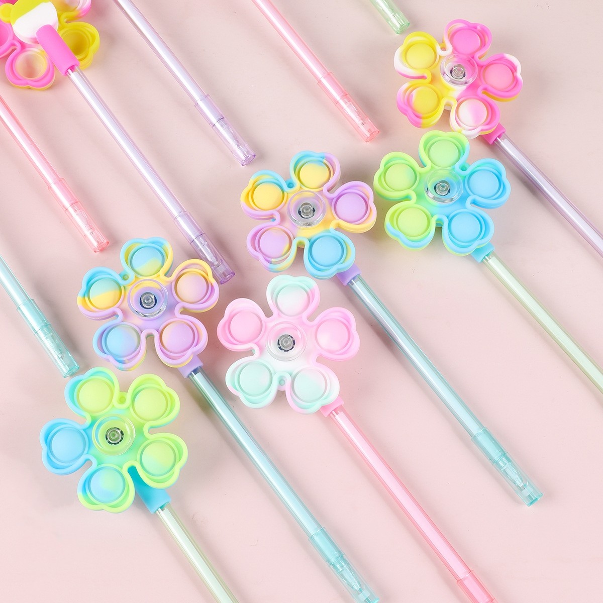 Unique Windmill Design Gel Pen 0.5mm Plastic Students Gift Pen
