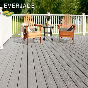 Quality 1.3%-1.4% Density Quick Deck Wood Composite Outdoor Deck Tile in Icelandic Smoke White wholesale