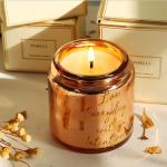 Luxury Wedding Scented Candle Glass Candle With Metal Lid