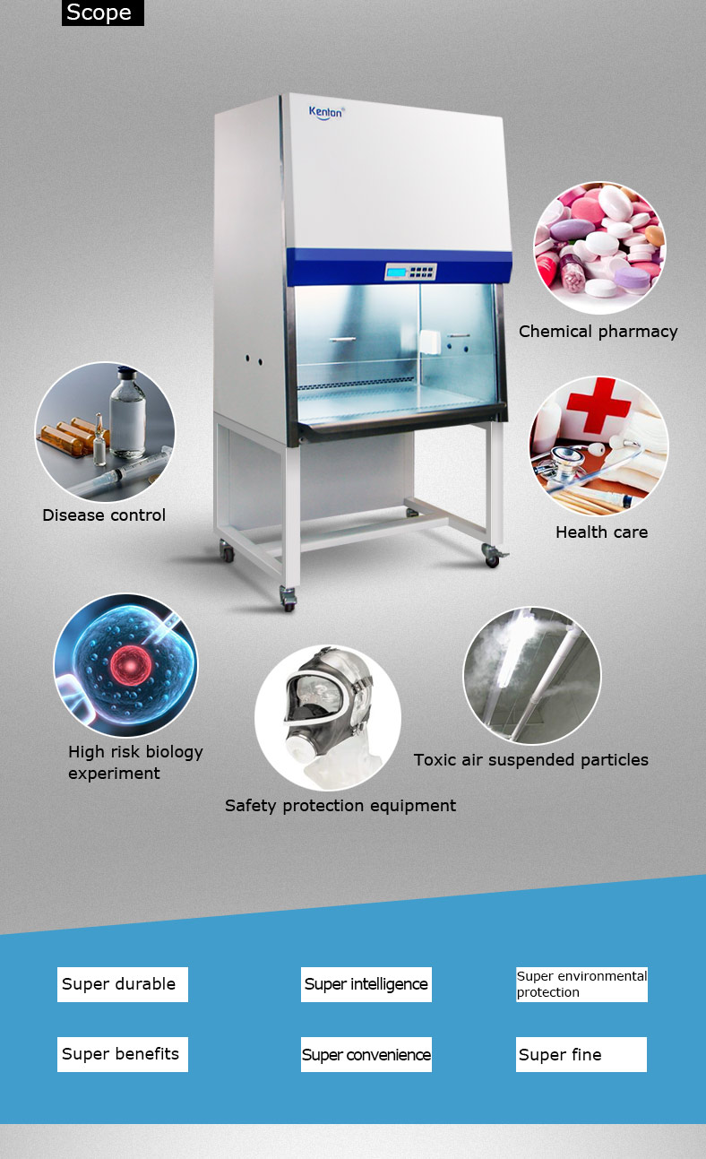1000-1300 Biological Safety Cabinet A2 B2 Biological Safety Hood CE Certificated