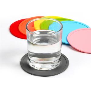Quality Cheap Custom Logo Round Silicone Tea Cup Placemats Silicone Coaster wholesale