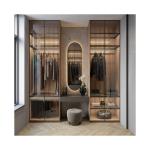 Custom Apartment Bedroom Furniture Walk in Closet Wardrobe Set for Home Villa