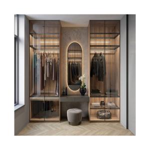 Quality Custom Apartment Bedroom Furniture Walk in Closet Wardrobe Set for Home Villa Hotel wholesale
