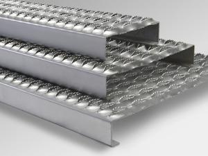 China High Quality Strength Diamond Grip Grating Safety Strut Stair Treads on sale
