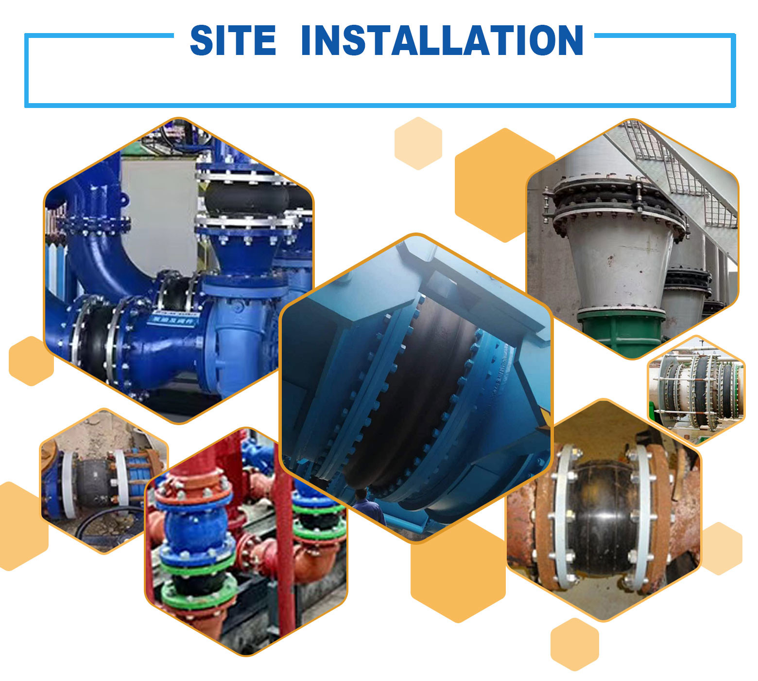 Pressure Rubber Joint With Corrosion Resistance Vibration Damping Nr/Epdm Pn6-Pn40
