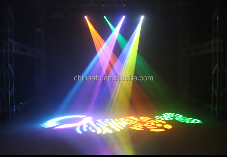 LED Moving Head Light AC100-240V 50-60Hz Input Voltage With 60W RGBW