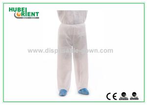 Quality White Soft Nonwoven Polypropylene Disposable Trousers Non Toxic wholesale