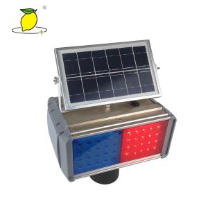 Quality Reliable LED Solar Powered Barricade Lights 7 Watt With Water Resistance wholesale