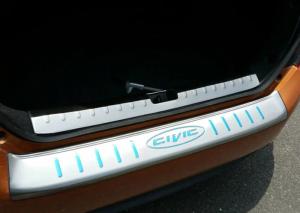 Quality HONDA CIVIC 2016 Tail Gate Door Sill Rear Bumper Stainless Steel Scuff Plate wholesale