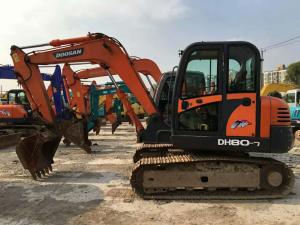 Quality Second Hand Small Doosan 8 Ton Excavator DH80-7 Excellent Working Condition wholesale
