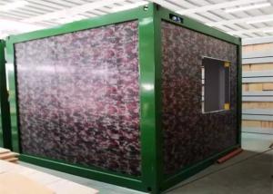 Quality Camouflage Color Flat Pack Container Homes With Galvanized Steel Frame Structure wholesale
