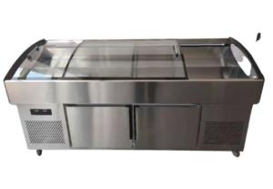 Quality Stainless steel stepped display cabinet refrigeration refrigeration facilities wholesale