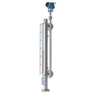 Quality 4~20mADC Output Magnetic Flapper Level Gauge With Level Limit Switch wholesale