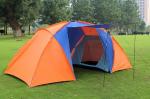Two Rooms Outdoor Camping Tent Rainproof Nylon PU Material For Disaster Relief