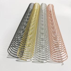 Quality 1 1/2'' Colored Wire Spiral Binding Coil , Stationery Steel Spiral Binding wholesale