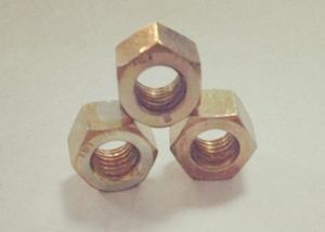 Quality Plain Color Hexagon Head Carbon Steel Nuts Prevent Loosening , Carbon Content Bellows 2.11% wholesale