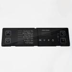 Black PMMA Customized Membrane Switches Durable For Multimedia