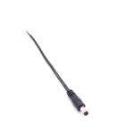 Black PVC DC Cable Connectors 5A Current Rating Electric Waterproof Plug Type