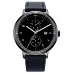 3BAR Leather Strap Chronograph Wrist Watches Waterproof 20mm