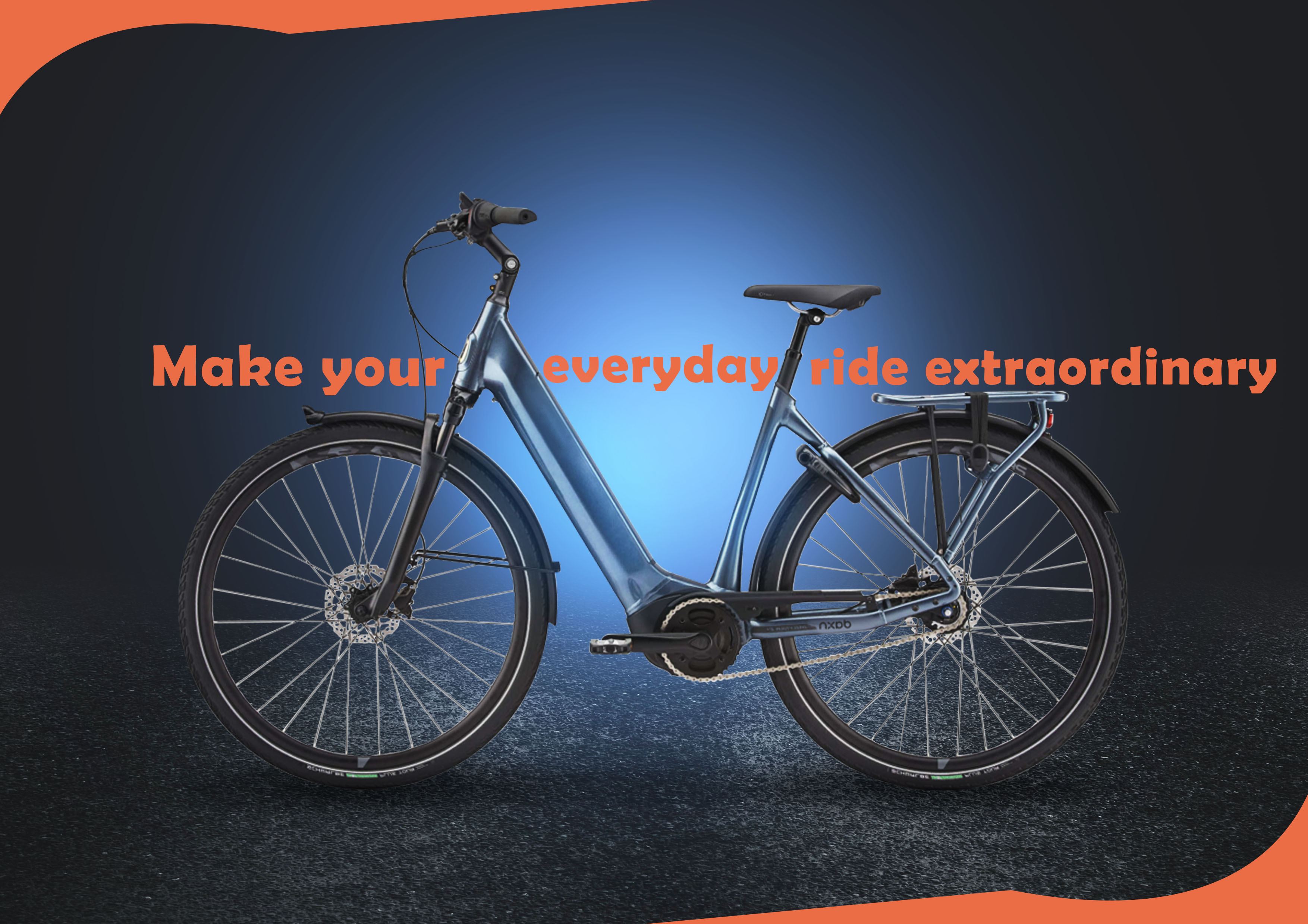 250W 750w Electric City Bike 16.5AH Battery Dual Motor For Adults