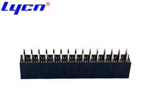 Quality Fire Resistance Double Row Connector 1.27mm Pitch LCP Black Female Pin Headers wholesale