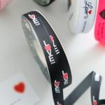 2.5cm*36m Valentine's Day Printed Ribbon For Gift Box Package