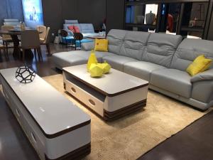 Quality modern living room corner leather sofa furniture wholesale