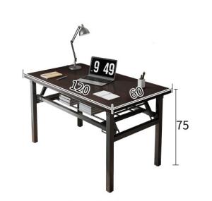 Quality Home Office Furniture Manufacturers Simple Folding Computer Long Table Iron Frame Desk wholesale