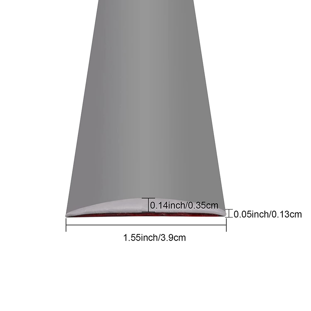 Flooring Connection Repair Grey PVC Threshold Seam Cover Strip with Flexible Material