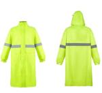 150D Oxford Reflective Safety Rainwear Fluorescent Green Windbreaker