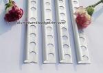 Ceramic Wall Rounded Corner Aluminium Tile Edge Trim / Profiles Silver Matt