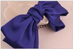 Satin Silk Hair Accessories Clips Butterfly Big Hair Bow Clips Girls 21cmx13cm