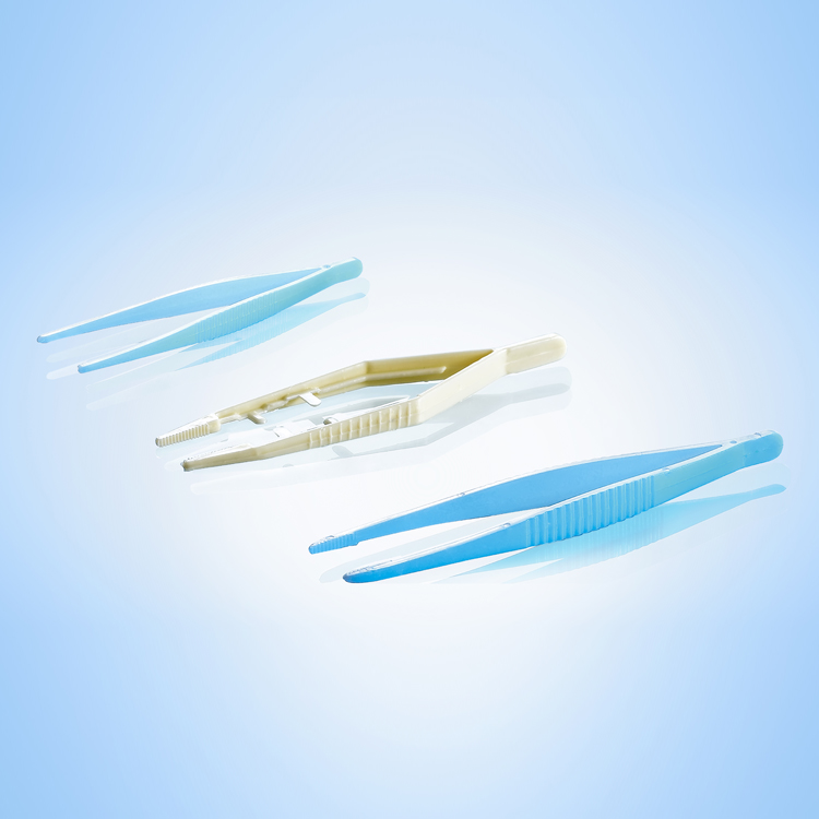 Steriled Tweezers Medical Plastic Disposable Tweezers