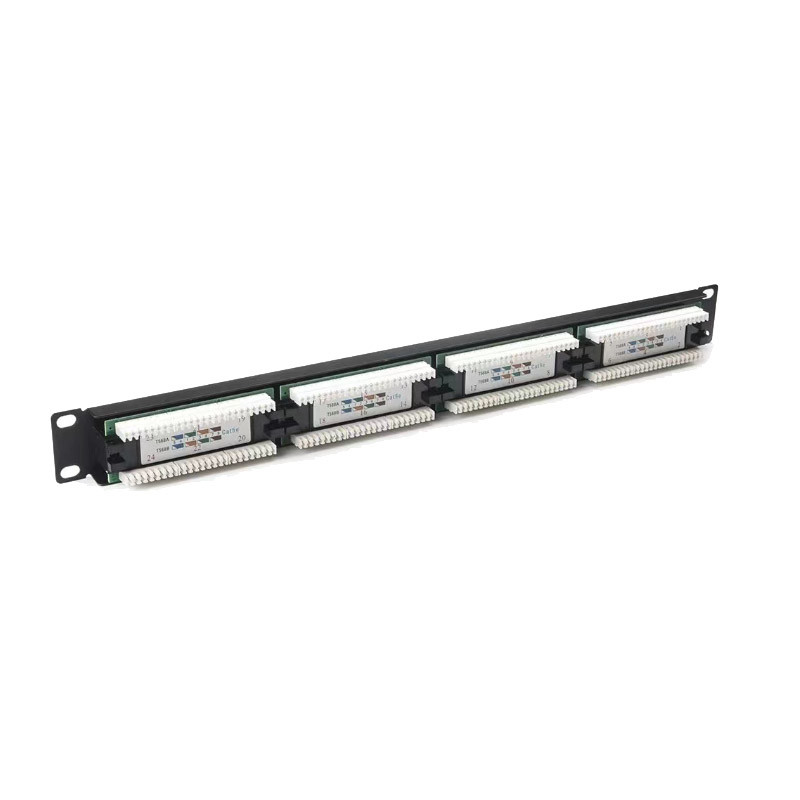Flexible Cable Management 1U Network Patch Panel Rack Mountable Metal Design