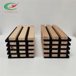 Interior Wooden Slatted Sound Acoustic Panel Melamine Finish Polyester