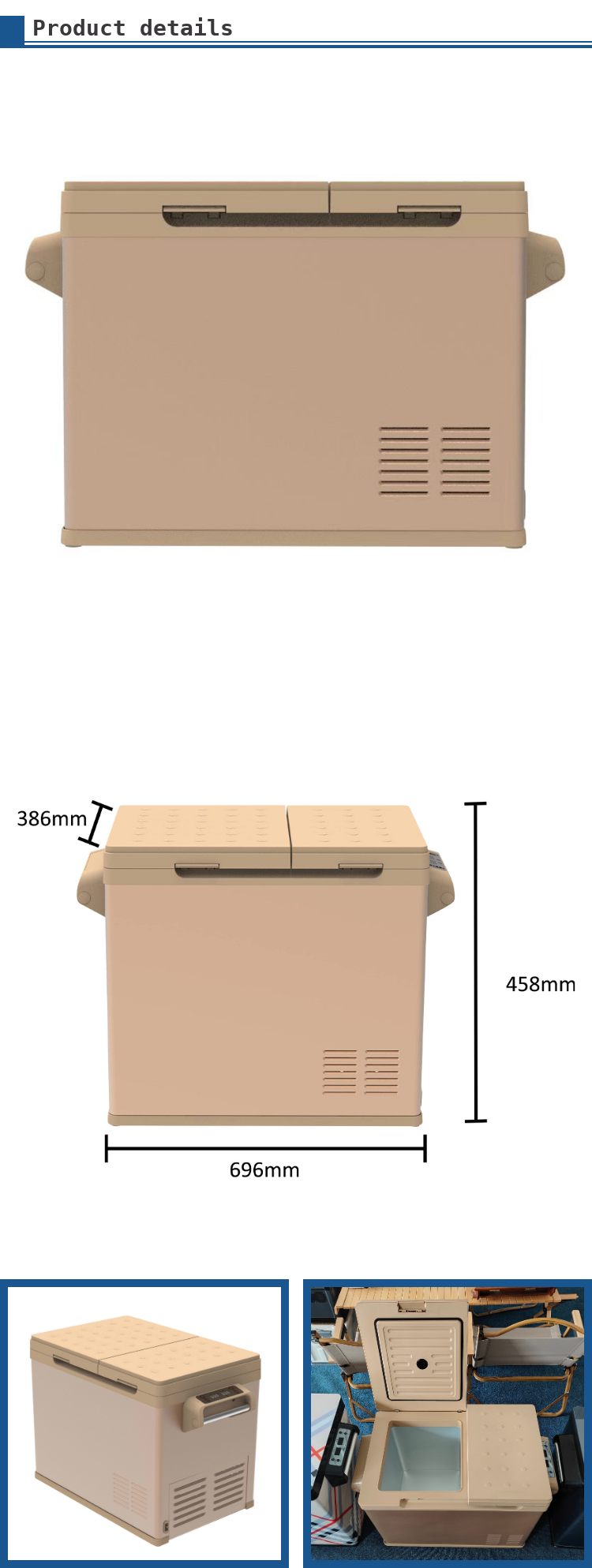 Newest Rugged Auto Refrigerator with Compressor 18.5 Kgs 12V/24V Portable Fridge Freezer