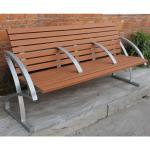 Waterproof Outdoor Wooden Bench Furniture Anti Corrosion For Campus School