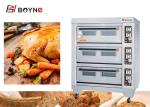 19.8kw Commercial Bakery Kitchen Equipment Six Tray Electric Baking Oven