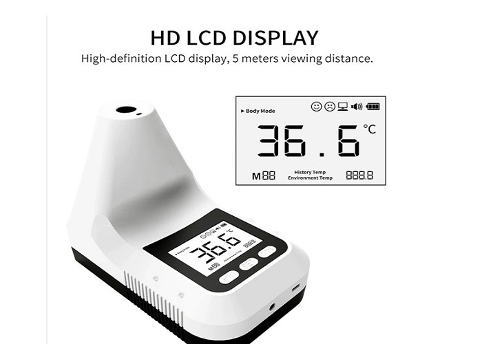 White FCC 0.1C Accuracy Infrared Forehead Thermometer