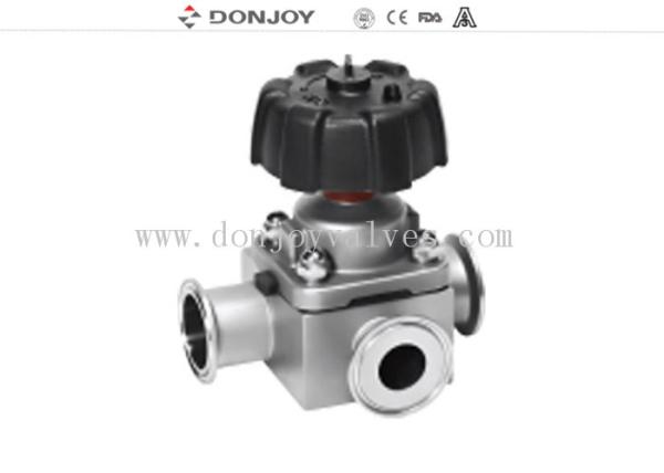 316L SS 1.5inch 3 way Clamp Sanitary Diaphragm Valve for phamacy hygienic