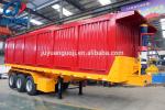 Self Discharge Coal Stone Transport Tipper Semi Trailer , Dump Truck Trailers