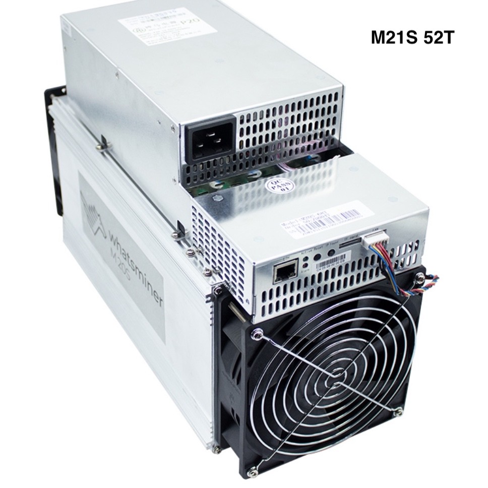 43 Coins BTC Miner Machine MicroBT Whatsminer M21s 52th 3200W-3500W