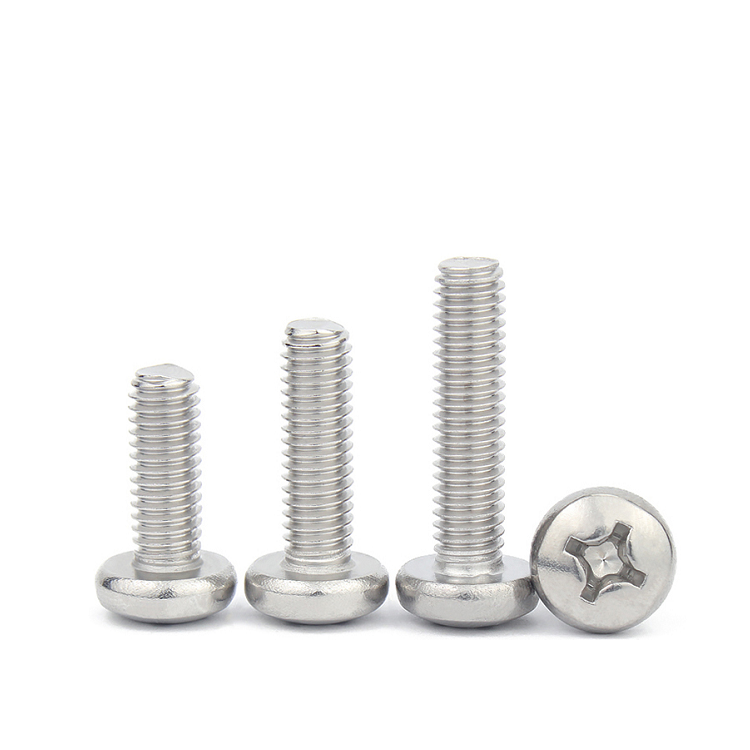 Stainless Steel 304 Phillips Pan Head Machine Screw M2 M3 M4 M5 M6 M8 Cross Recessed