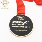 High Polishing Round Enameled Personalised Running Medals