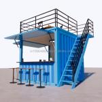 10ft Prefabricated Restaurant Shop Street Food Kiosk Container Pop Up Mobile